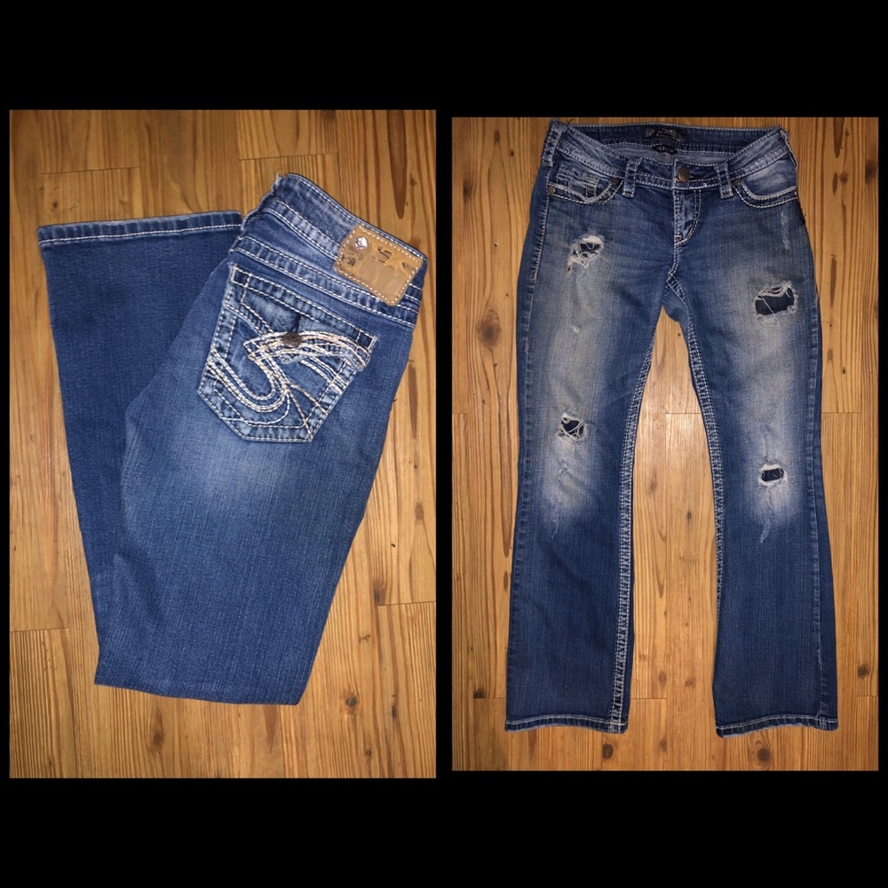 Silver jeans